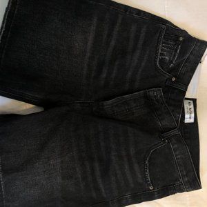 Criss-Cross Denim Shorts